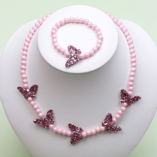 

butterfly necklace necklace handmade jewelry accessories beaded jewelry chain gift, Silver