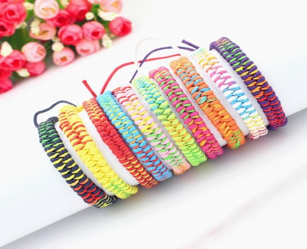 

10 colors bohemian brand bangle weave cotton friendship bracelet woven rope string friendship bracelets for friends9809942, Golden;silver