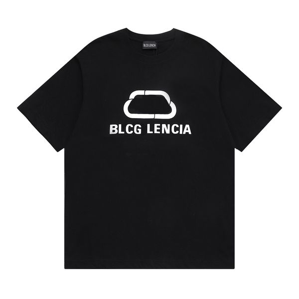 

blcg lencia summer t-shirts high street hip-hop style 100% cotton quality men and women drop sleeve loose tshirts oversize 23243, White;black