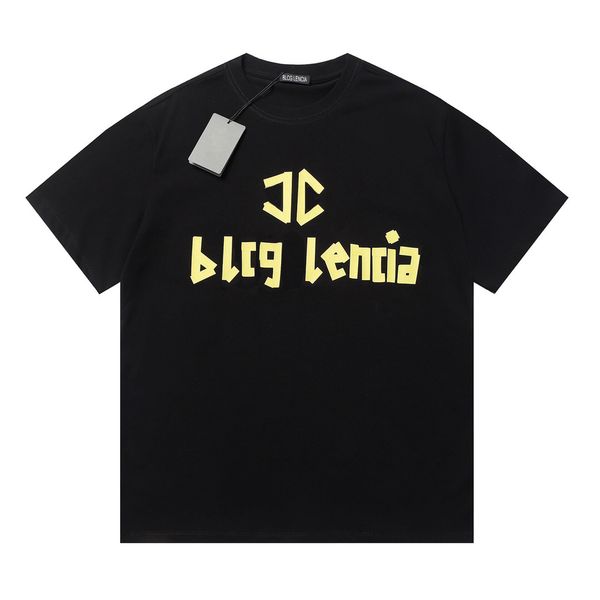 

blcg lencia summer t-shirts high street hip-hop style 100% cotton quality men and women drop sleeve loose tshirts oversize 23247, White;black