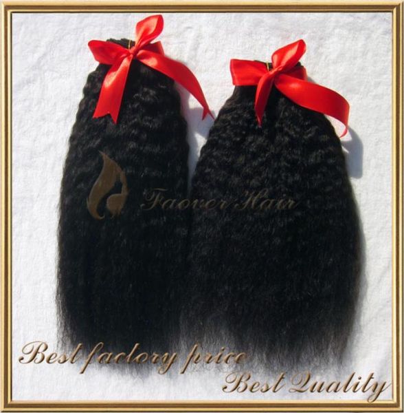 

brazilian virgin human hair weave 828inch kinky straight hair weft bundles 100 human hair weft natural color on 6554938, Black