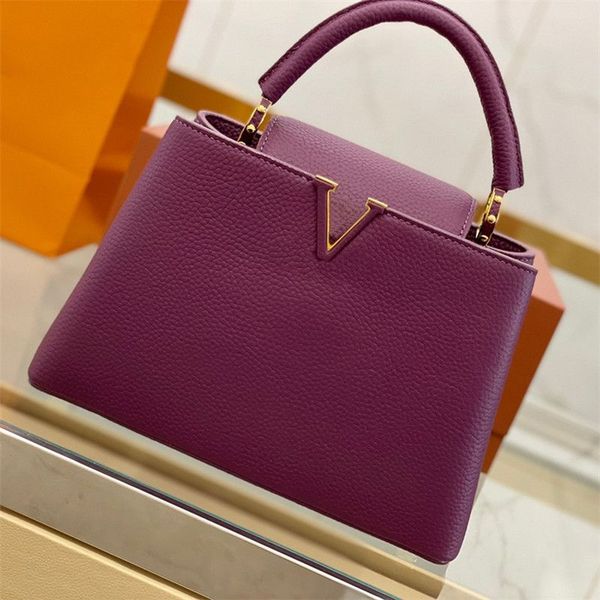 

capucines bb designer crossbodys handbag luxury women taurillon mini bag wallet crossbody leather purse fashion shoulder lady the lady tote