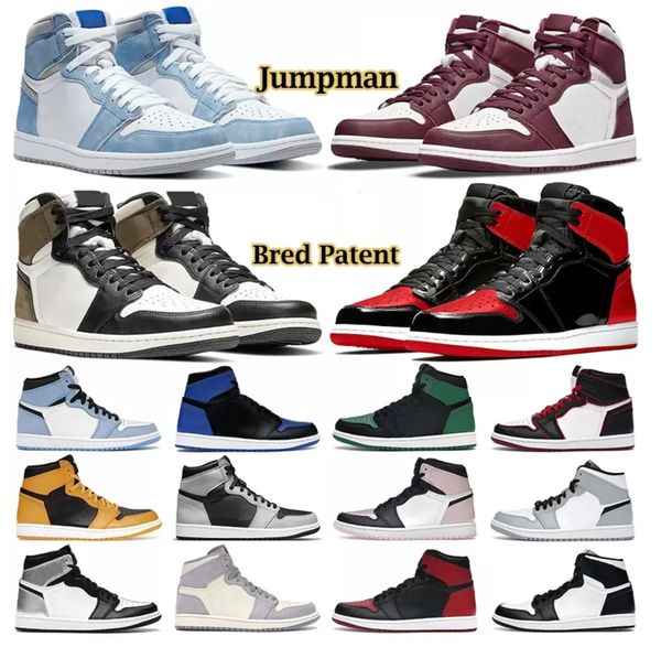 

designer shoes men women basketball shoes jumpman high mid bordeaux atmosphere bred patent university blue hyper royal pale ivory mens train