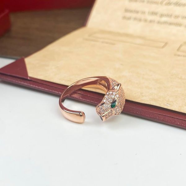 

designer ring luxurys animal print rings open-ended ring man and women diamond workmanship personality exquisite product versatile gifts tre, Silver