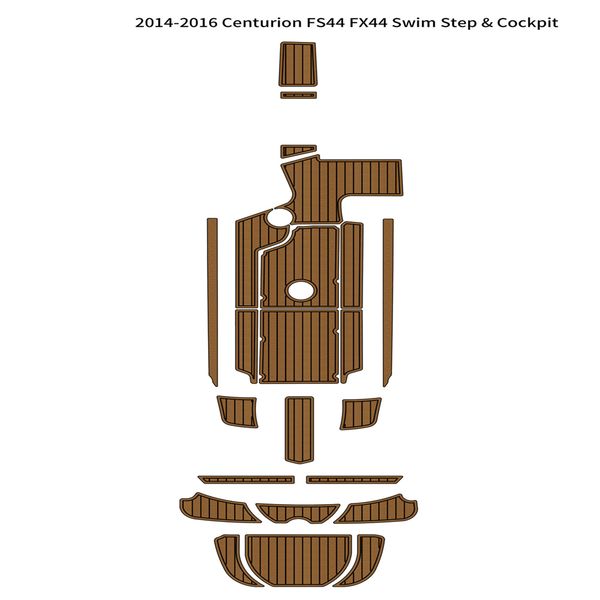

2014-2016 centurion fs44/fx44 swim platform cockpit pad boat eva teak floor mat