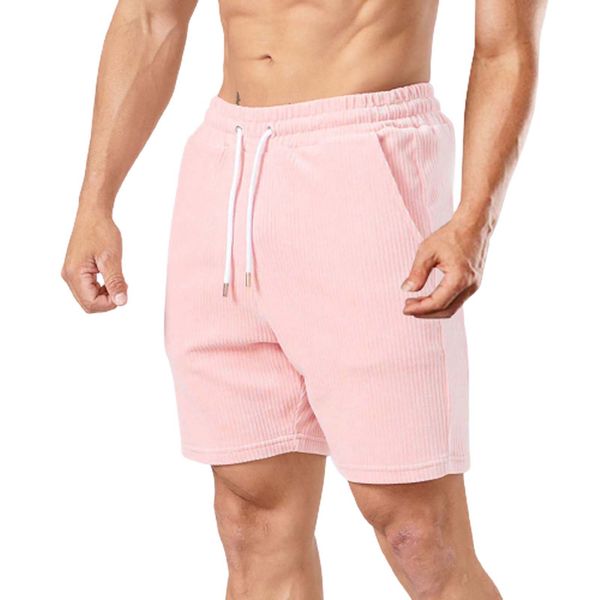 

men's shorts loose breechesknee shortselastic waist trunkssummer stripe print men'sshortsdrawstring breathable pantalonescortos 20, White;black