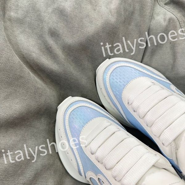 

new luxurys reflective leather dad shoes space stitching material sneakers designer sneakers modern autumn winter trendy shoes xsd230403, Black