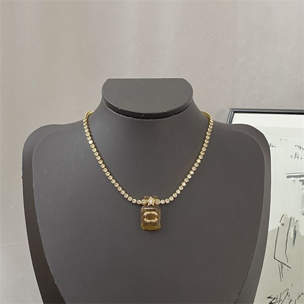 

designer c letter logo pendant necklaces gold necklace ccity women jewelry pearl cjeweler woman luxury accessories with box 124, Silver