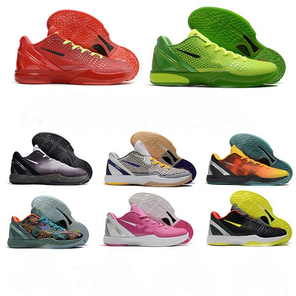 

mens womens boys basketball shoes k08e 6 protro reverse grinch 3d laker ey8l grinch thinkpin chao orange counti prelu sport sneaker size 36-