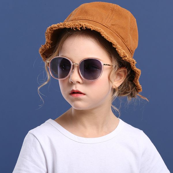 

kids' sunblock children kids fashion vintage boys girls baby sun glasses uv400 eyewear cool classic gradient polarized lens d3053 23071, Blue