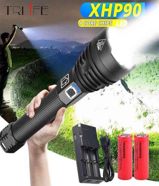 

90 most powerful flashlight 50 usb zoom led torch 70 2 tactical lights 18650 26650 hunting xlamp self defense 201204286n6193544