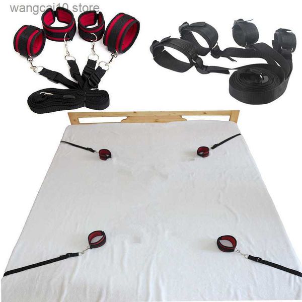 

set games bondage under bed restraint ankle hands for bondage restraints toys for couples women products sexshop t230718, Red;black