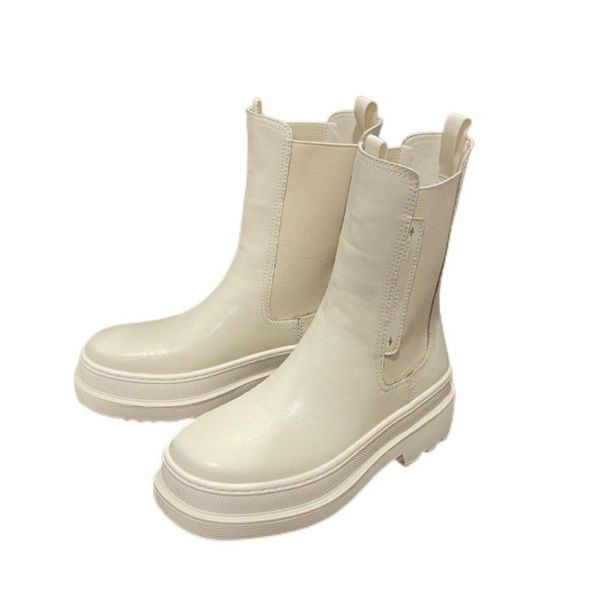 

luxury women designers half boots ankle martin knight boot genuine leather winter waterproof fashion shoes black and white size 35-41
