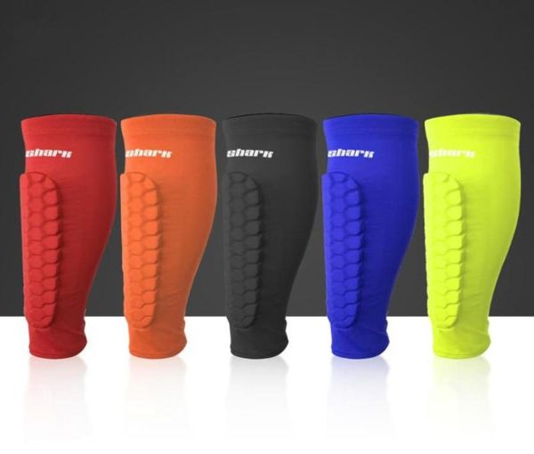 

elbow knee pads sports soccer shin guards honeycomb football compression calf sleeve support cycling training leg protection cus9656406, Black;gray