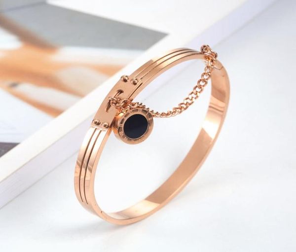 

mwm stainless steel bracelets bangles 2020fashion bangle for women metal luxury minimalist accessories jewelry3921127, Black