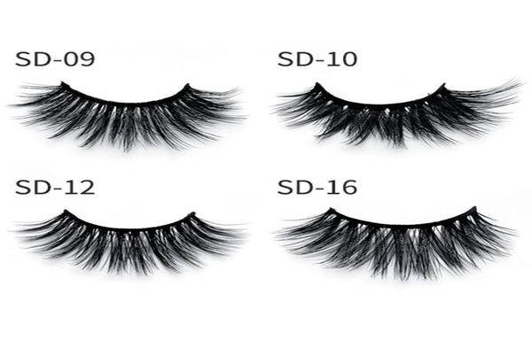 

sd series natural simulation 15mm mink lashes long and thick color lash manual sharpening eyelash box false eyelashes 100 real 3d 8517767