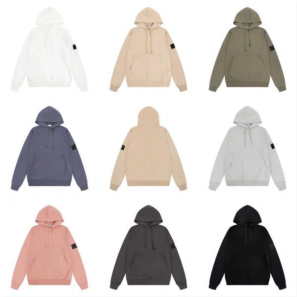 

designer mens stones island hoodies pullover crewneck men hoodie zipper stone jacket candy hoody casual long sleeve brand letter fashion sto, Black