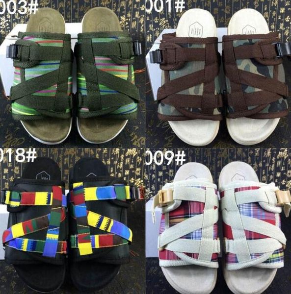 

new style visvim slippers men women fashion shoes slippers beach hip-hop street sandals outdoor slippers lady summer classics slippers, Black