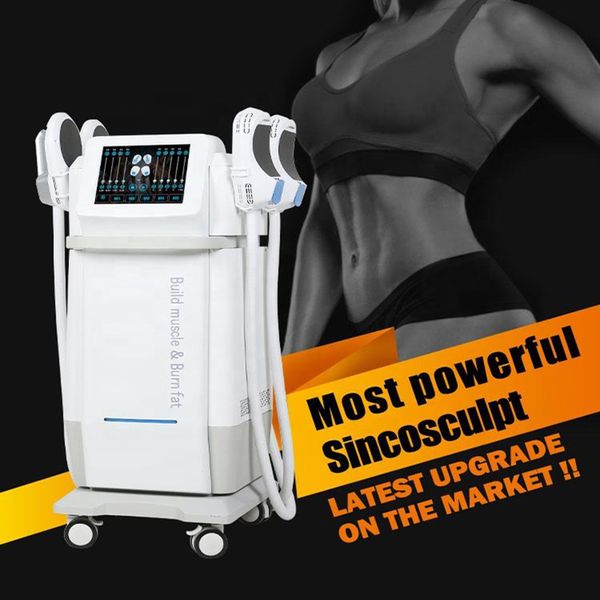 

most powerful tesla 4 handles fat burning emslim body contouring machine ems sculpting machine