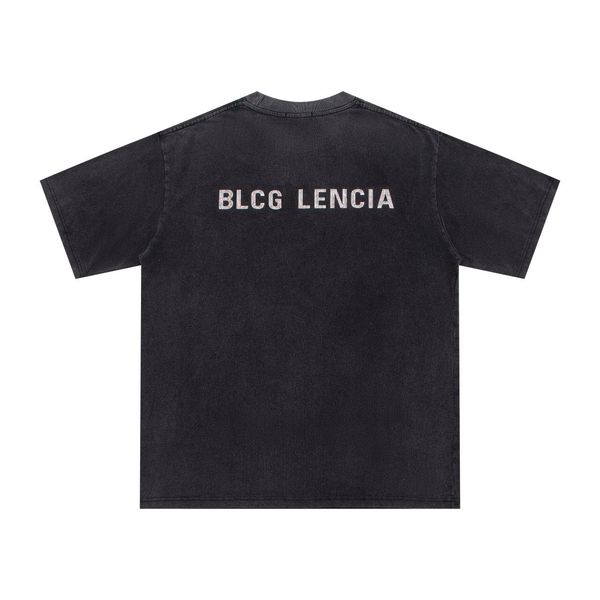 

blcg lencia summer t-shirts high street hip-hop style 100% cotton quality men and women drop sleeve loose tshirts oversize 23245, White;black