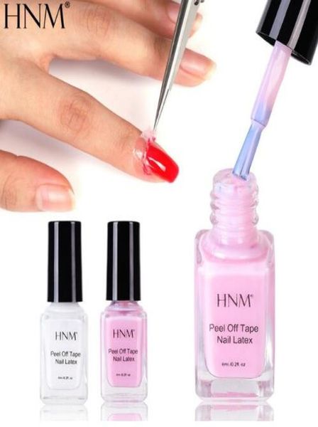 

hnm nail glue finger nail skin care latex adhesive led lamp lacquer liquid 6ml peel off protective nail primer9521989, Red;pink