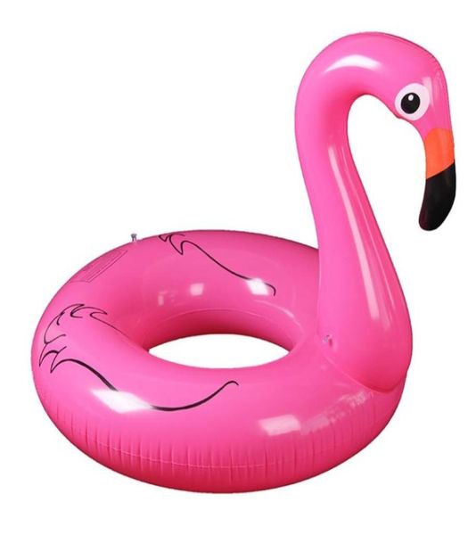 

inflatable flamingo swimming water float tube raft kids giant pool 120cm3409391