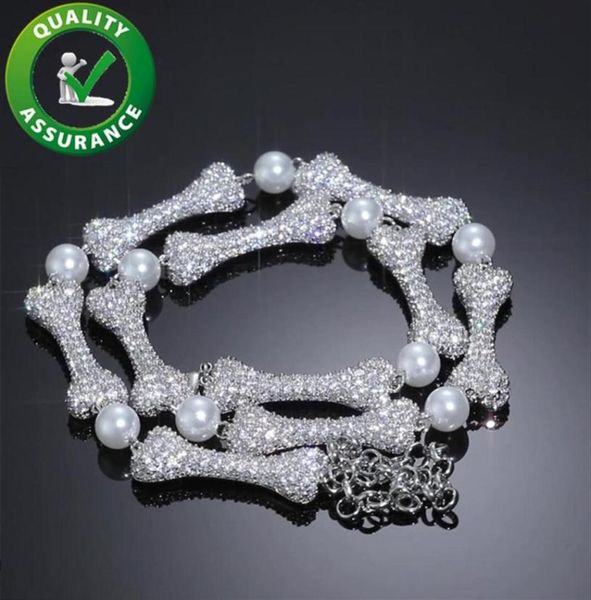 

rapper chain mens hiphop iced out jewelry luxury designer necklace diamond bracelet gold silver fashion accessories297f3006053