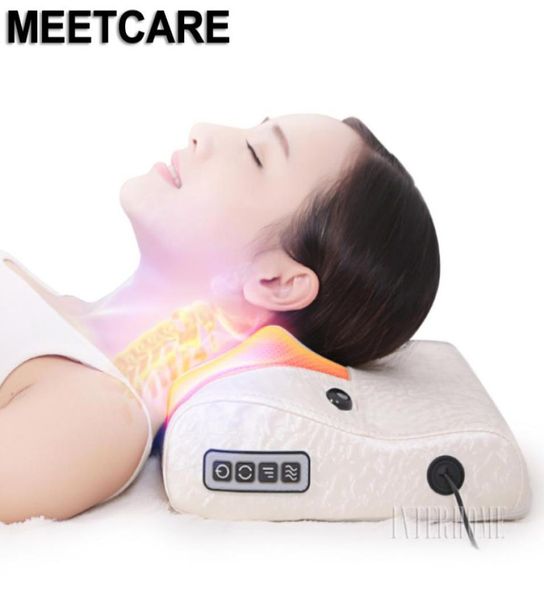 

relaxation massage pillow car and home electric massager shoulder neck infrared heating massage relaxation body massageador4817192