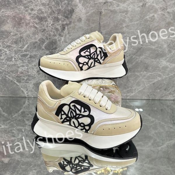 

2023 new reflective leather dad shoes space stitching material sneakers designer sneakers modern autumn winter trendy shoes xsd230403, Black