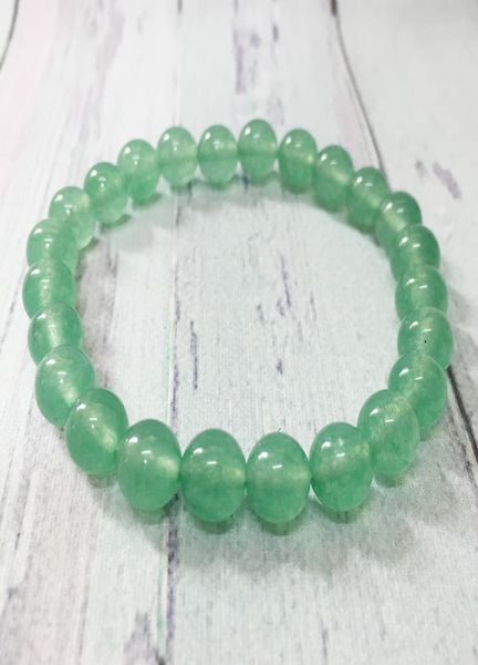 

mg0336 8 mm green aventurine bracelet yoga spiritual gift for women balance wrist mala yoga beads bracelet8152826, Black