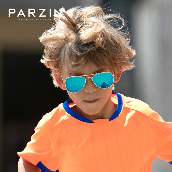 

sunglasses parzin pilot polarized kids sunglasses brand children real anti-uv400 glasses for coolbaby pilot sunglass 8066 230718, Blue
