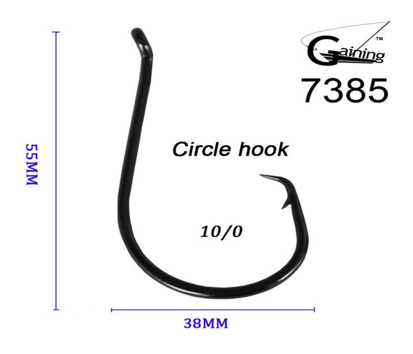 

50pcslot 100 japanese high carbon stainless steel chemically sharpened ocs circle ocean fishing hooks 7385 ocean fish hooks5550514