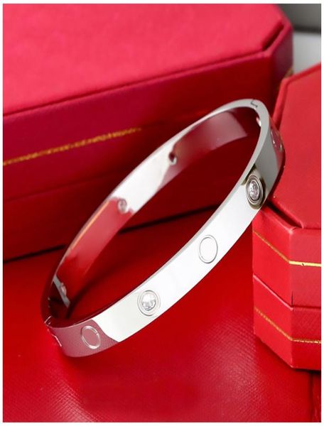 

love bracelet carti bracelets rose gold bangle stainless steel braclets armband gelbgold bangles ladies braclet pulsera suerte bra2245186, Black