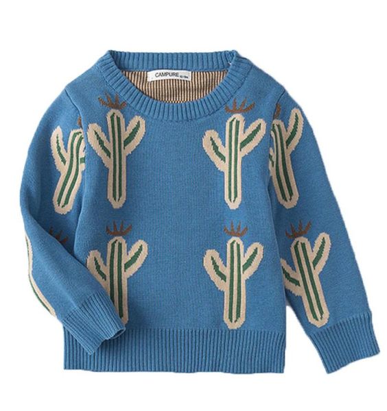 

baby girls boys sweater autumn spring kids cactus clothing knitwear boys pullover sweater knitted sweater children039s clothing9462493, Blue