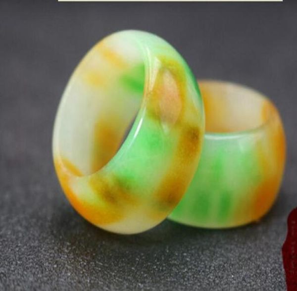 

small whole myanmar bashan emerald green ring emerald ring pull finger jade ring whole5333035, Silver