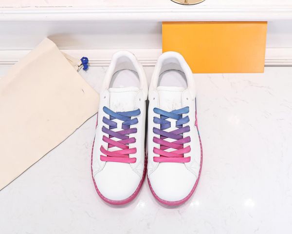 

designer flat sneaker virgil trainer casual shoes denim canvas leather white green red blue printed 0718, Black
