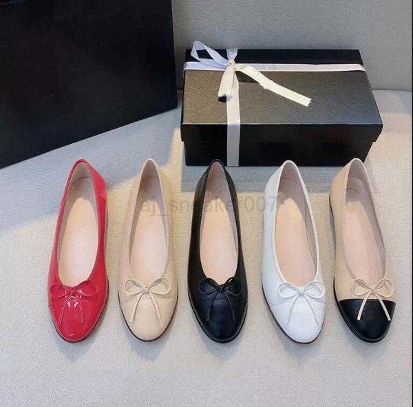 

channel shoes classic designer dress cowhide ballet flats dance shoes fashion women flat boat shoe sandal lady leather lazy loafers ccity ym, Black