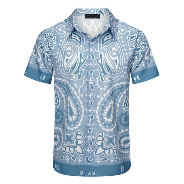 

2luxury designers shirts men's fashion tiger letter v silk bowling shirt casual shirts men slim fit short sleeve dress shirt -3xl#1000, White;black