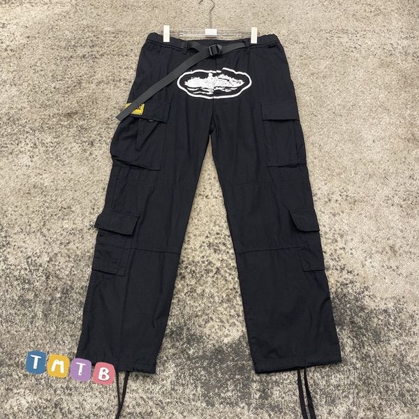 

mens pants ss co 1 american street style alcatraz cargo multi pocket cruise printed 230718, Black