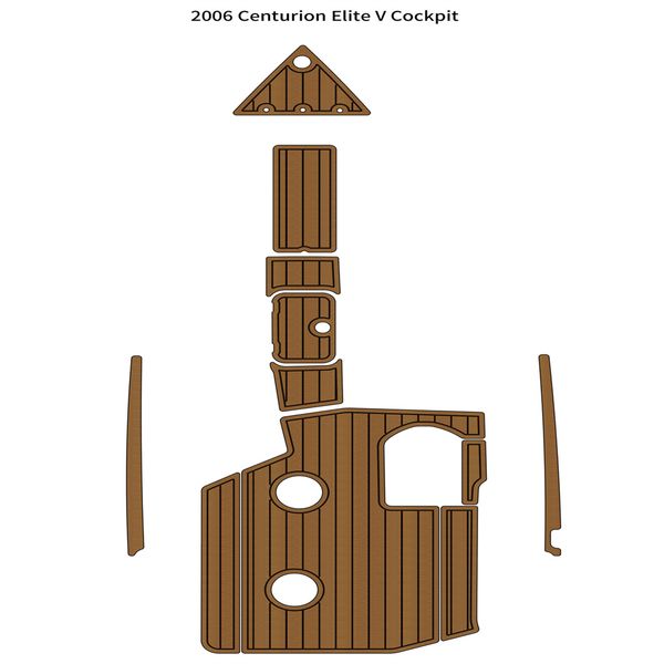 

2006 centurion elite v cockpit pad boat eva foam teak deck floor mat flooring