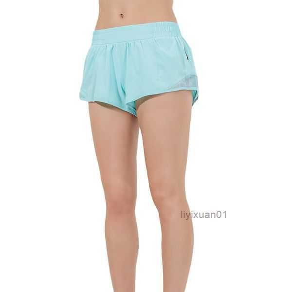 

lululemen womens yoga shorts fit zipper pocket high rise quick dry lulus lemon womens train short loose style breathable gym qualitydesigner, White;black