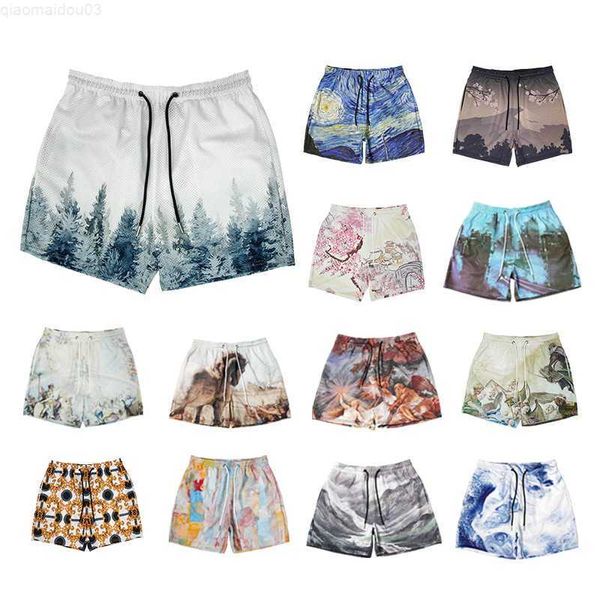 

men's shorts printed shorts style men gym basketball running quick-drying shorts fashion shorts mesh breathable new 2023 summer shorts, White;black