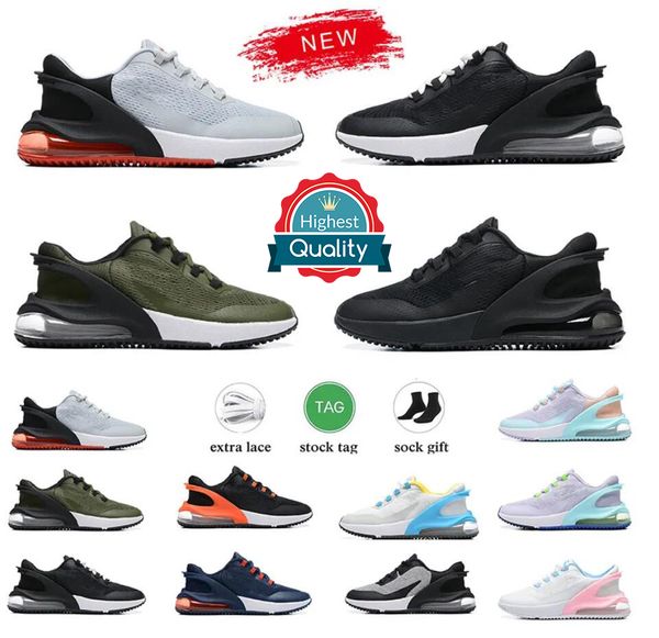 

2023 new r 270 running shoes black white white black pink white lilac blue fluorescent green lightning blue ash gold orange grey max 270s ou