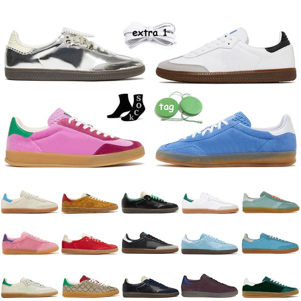 

smba gazelles designer shoes gazelle bliss pink purple women mens vegan white black gum red wales bonner cream green silver metallic platfor