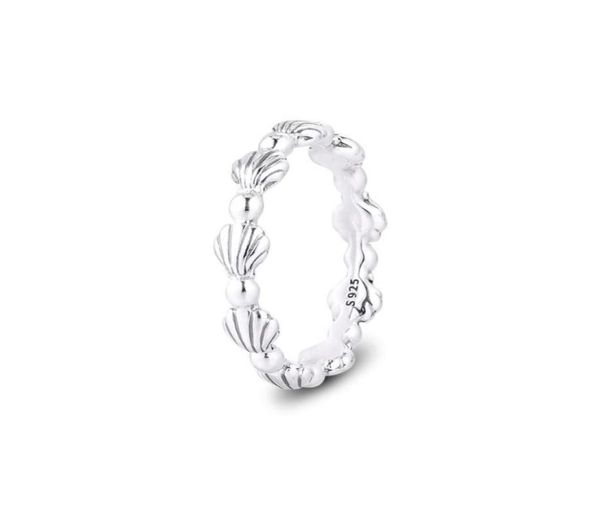 

cluster rings beaded seashell band 100 authentic 925 sterlingsilverjewelry7847687, Golden;silver