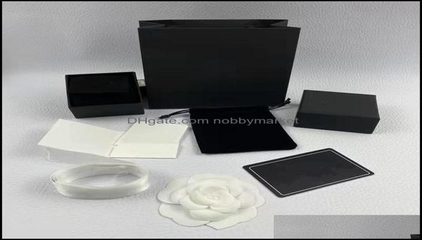 

jewelry boxes packaging display ch stamp camellia gift and retail black kraft packing bracelet necklace ring box christmas year 7912131, Black;white