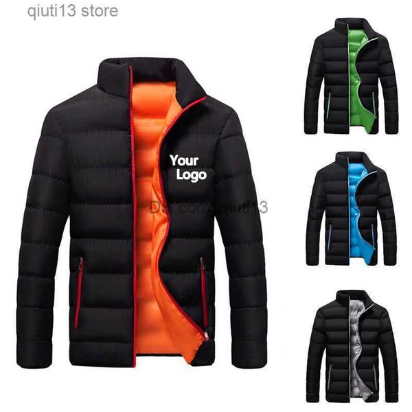 

men's jackets 2022 new men's and women's stand collar winter jacket cotton coat thick warm parka solid color fashion streetwe, Black;brown