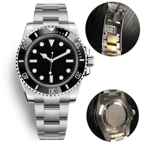 

latest release waterproof mens automatic mechanical watches classic style 41mm full stainless steel swim wristwatches sapphire super luminou, Slivery;golden