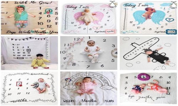 

baby po blankets toddle milestone blankets pography backdrops prop letter flower print blanket newborn wrap swaddling 30 sty8270145