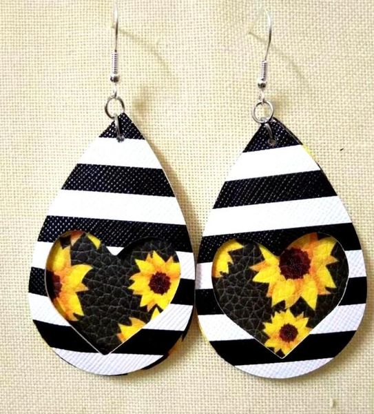 

new fashion glitter teardrop imitation leather earrings for women designer jewelry big statement earrings whole 20219927518, Silver